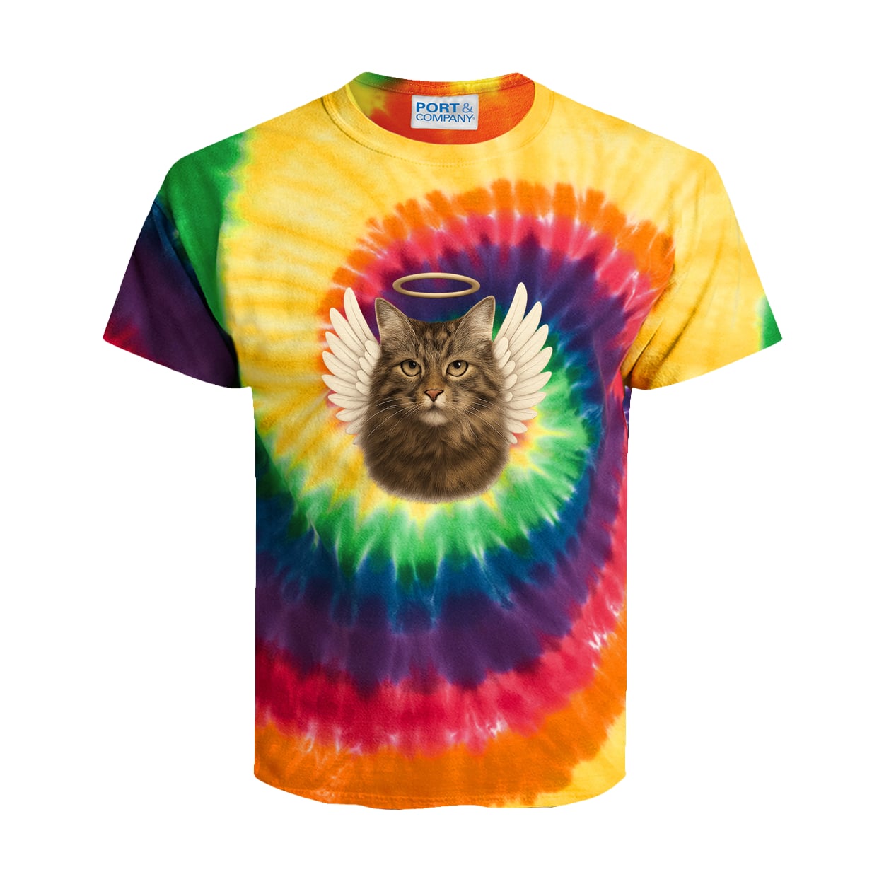 PC147Y Port & Company Kids Tie-Dye Tee - Rainbow