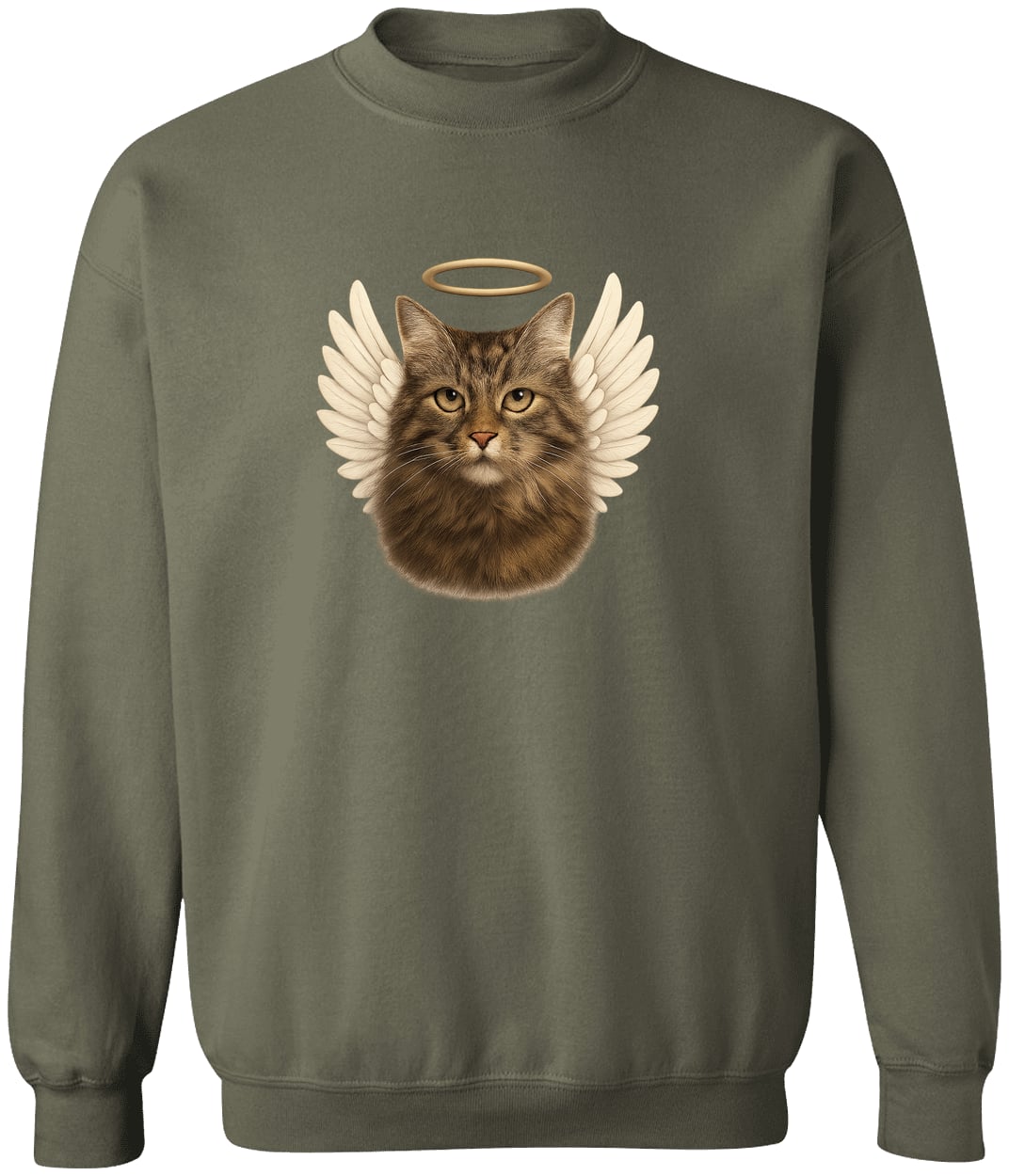 G180 Gildan Crewneck Pullover Sweatshirt - Military Green