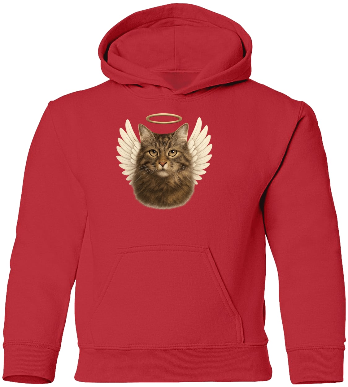 G185B Gildan Youth Pullover Hoodie - Red