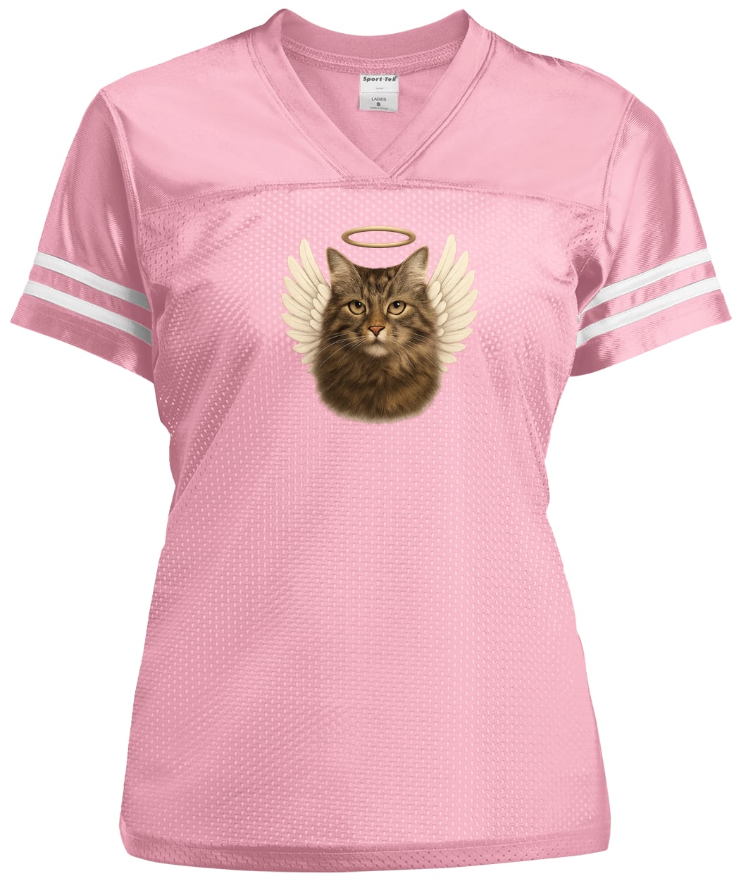 LST307 Sport-Tek Ladies' Replica Jersey - Light Pink/White