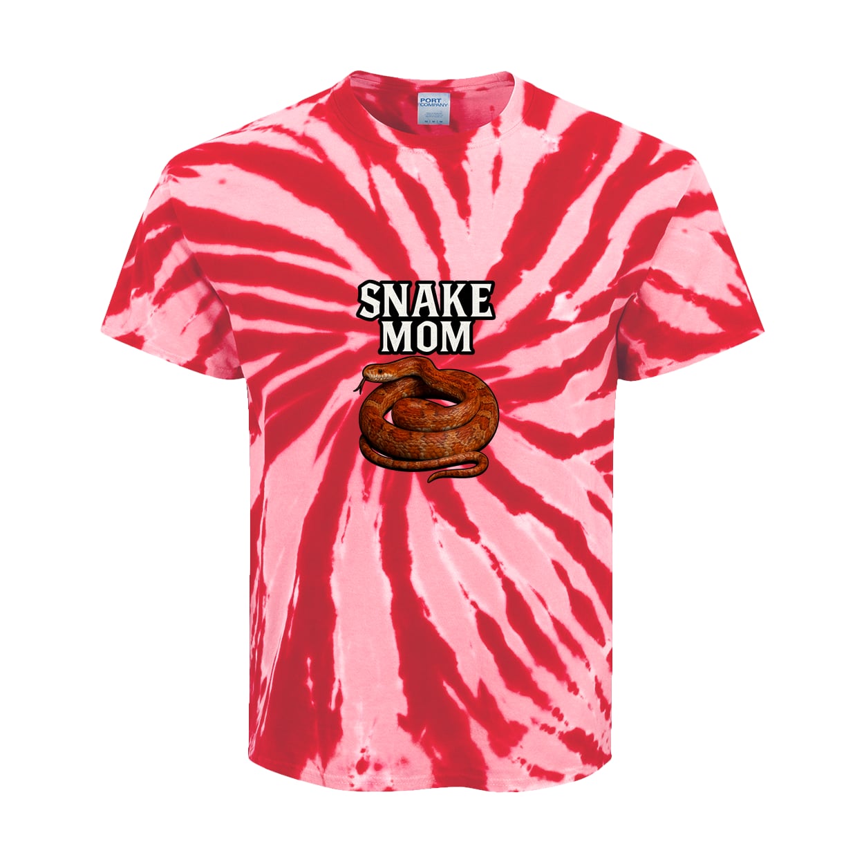 PC147Y Port & Company Kids Tie-Dye Tee - Red