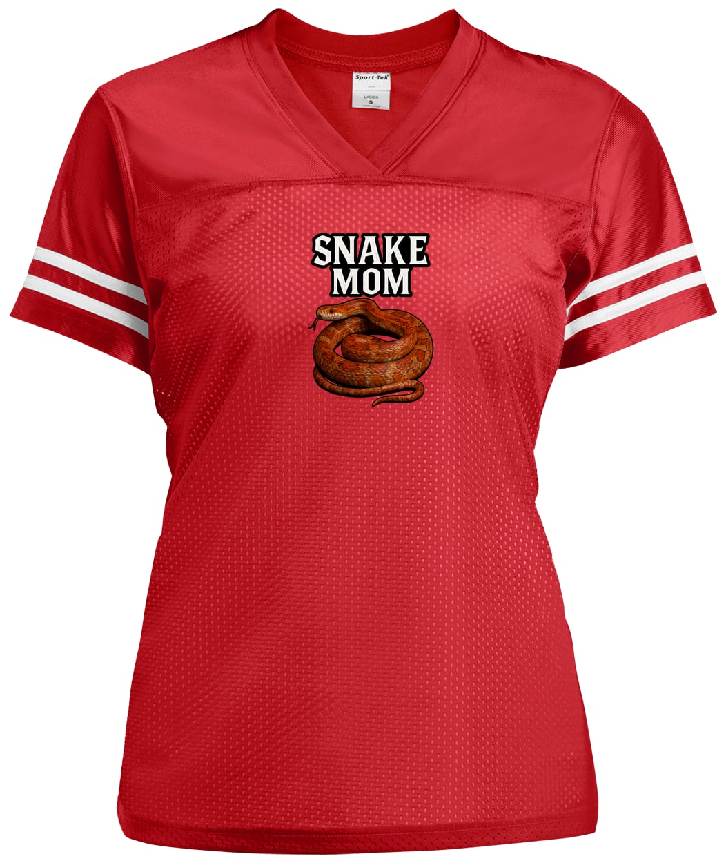 LST307 Sport-Tek Ladies' Replica Jersey - True Red/White