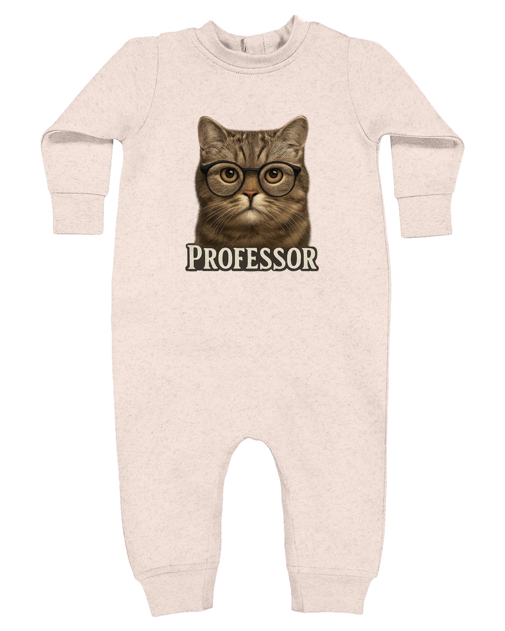 4447 Rabbit Skins Infant Fleece One-Piece Bodysuit - Natural Heather