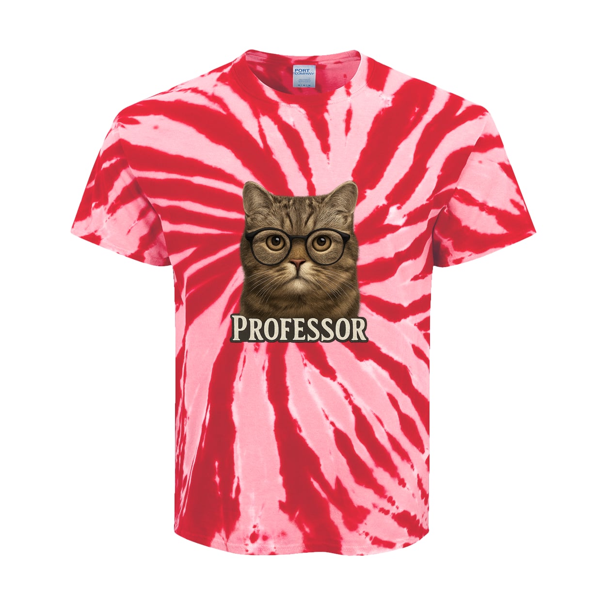 PC147Y Port & Company Kids Tie-Dye Tee - Red