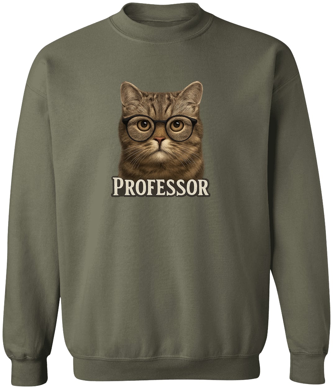 G180 Gildan Crewneck Pullover Sweatshirt - Military Green