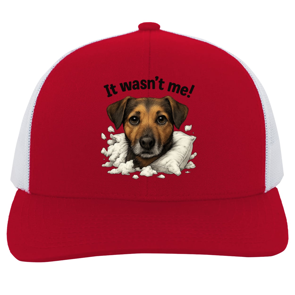 104C Trucker Snap Back - Red/White