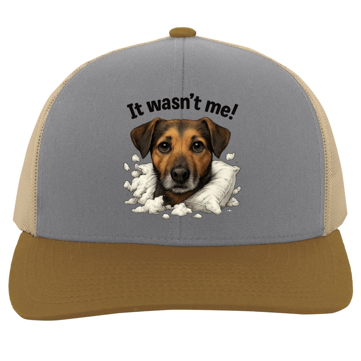 104C Trucker Snap Back - Heather/Beige/Amber