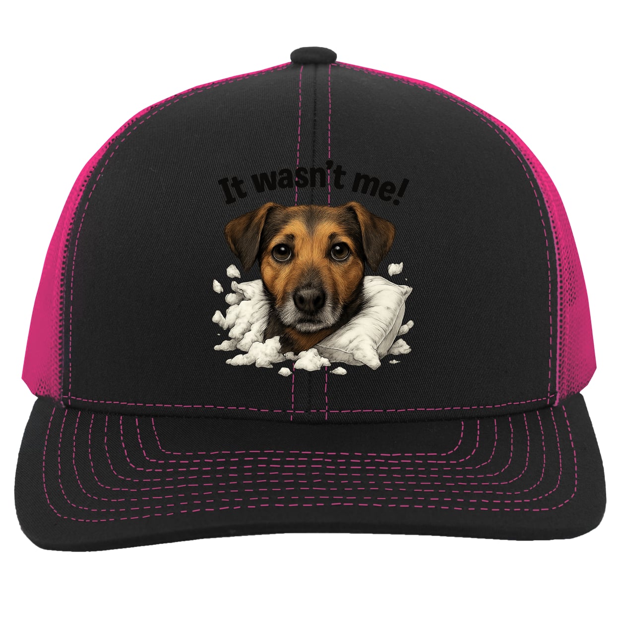 104C Trucker Snap Back - Black/Pink