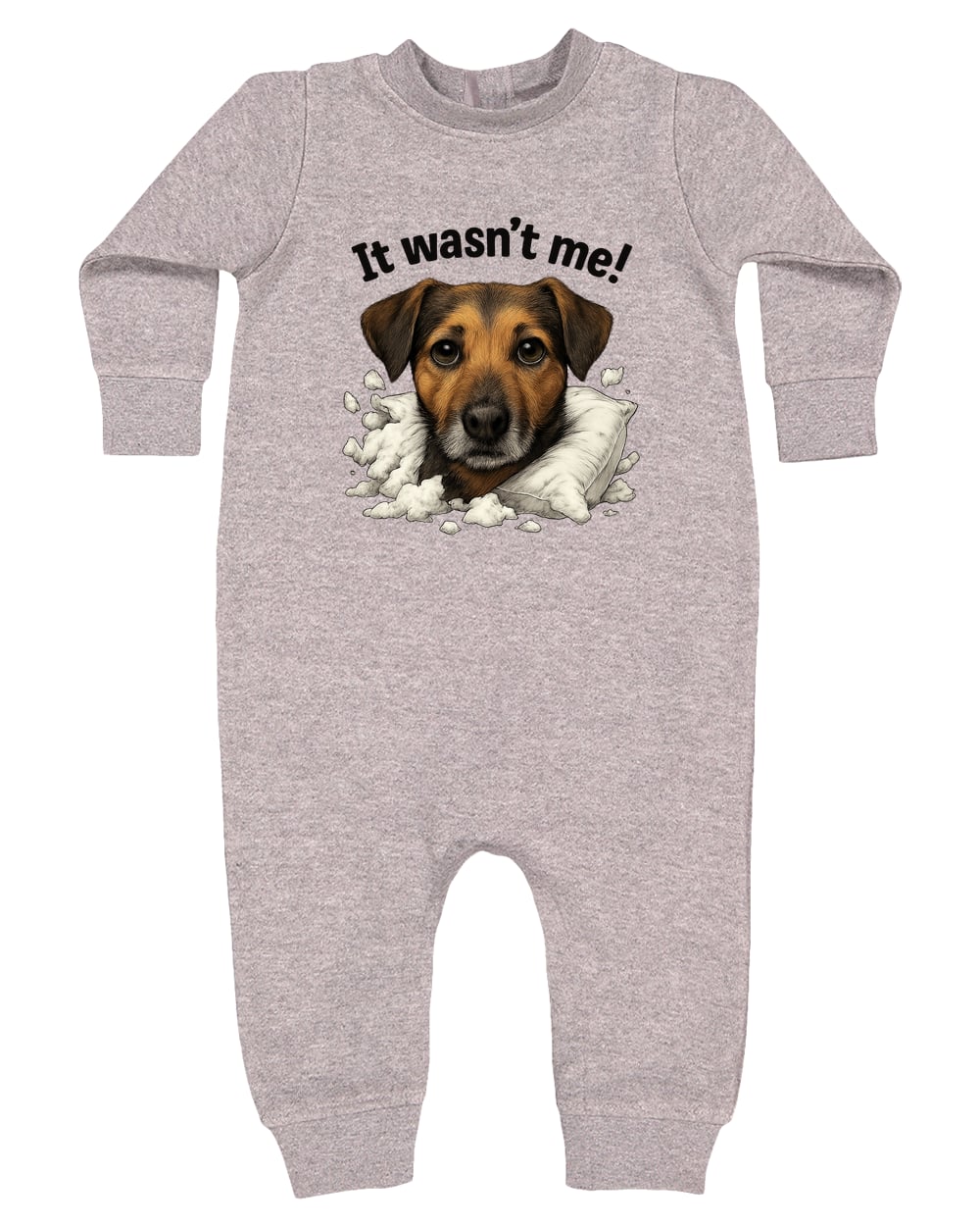 4447 Rabbit Skins Infant Fleece One-Piece Bodysuit - Heather Grey