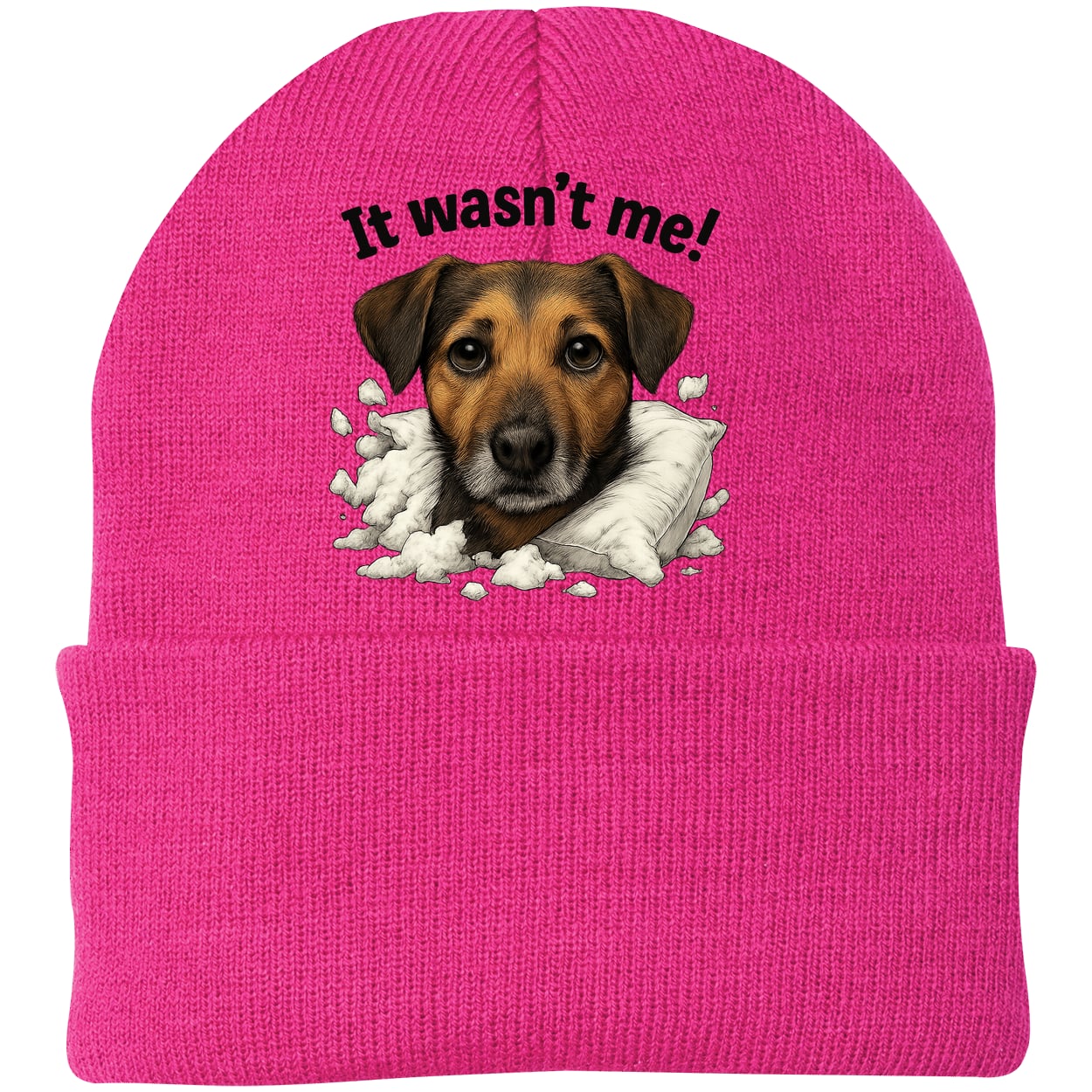CP90 Port & Company Knit Beanie - Neon Pink