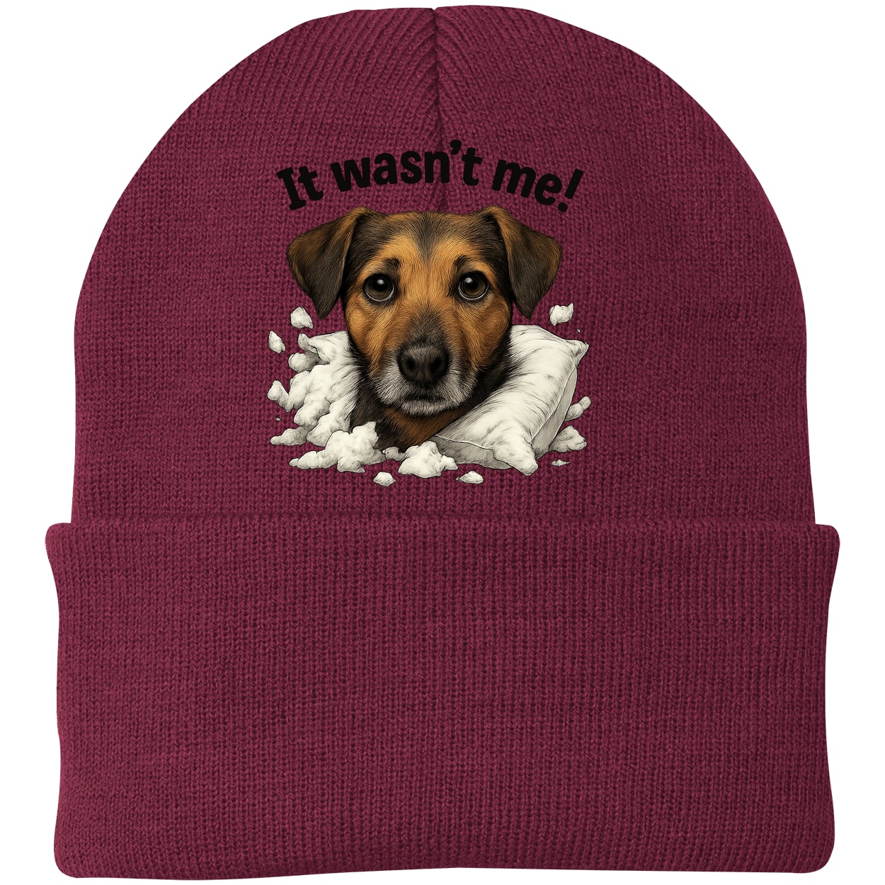 CP90 Port & Company Knit Beanie - Maroon
