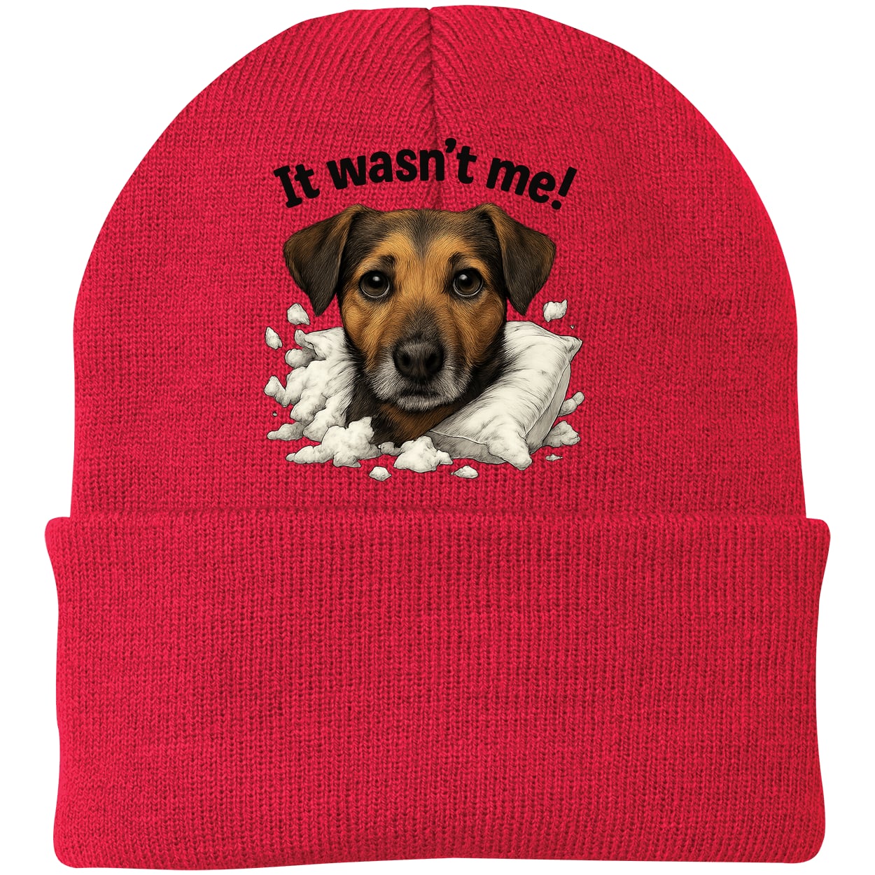 CP90 Port & Company Knit Beanie - Athletic Red