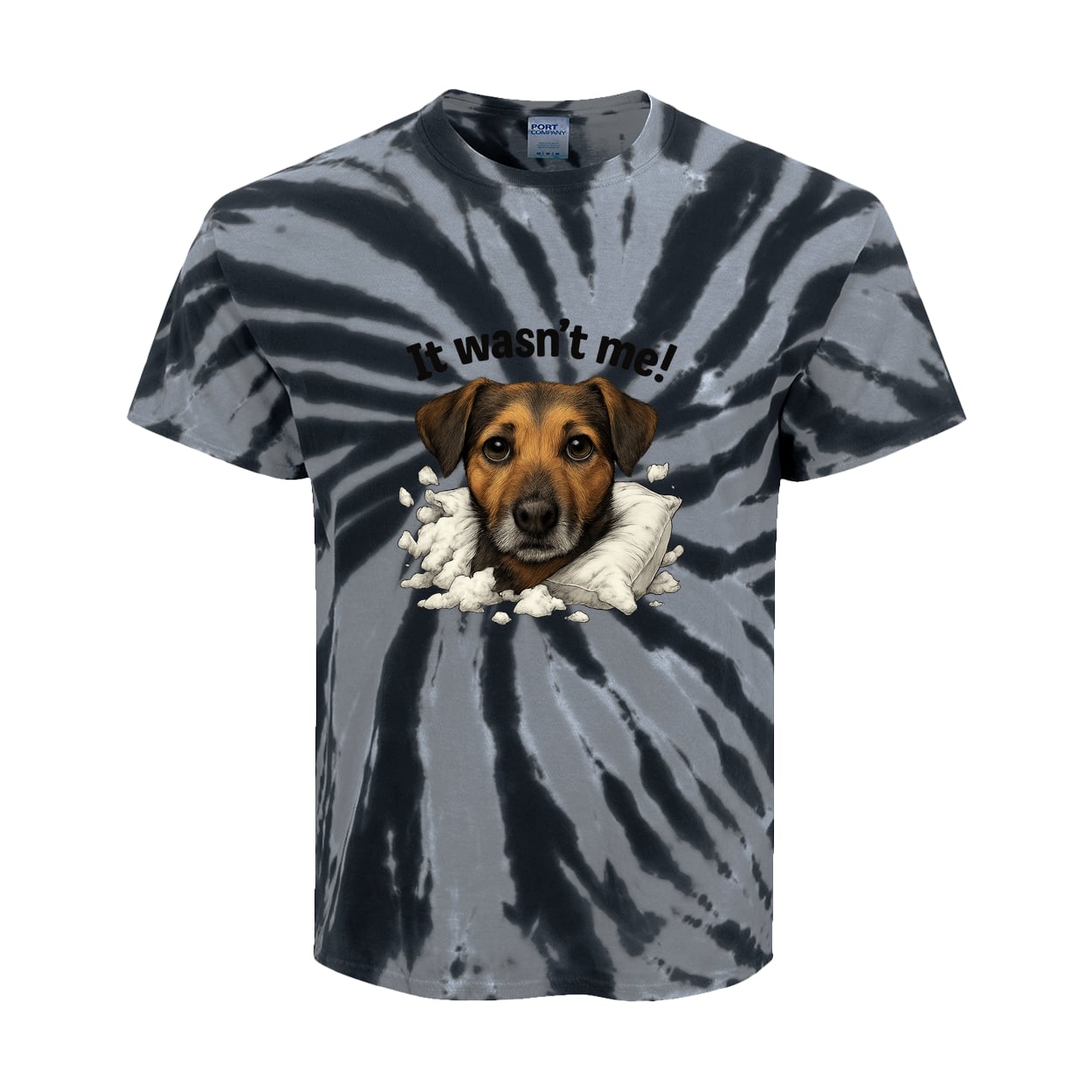 PC147Y Port & Company Kids Tie-Dye Tee - Black
