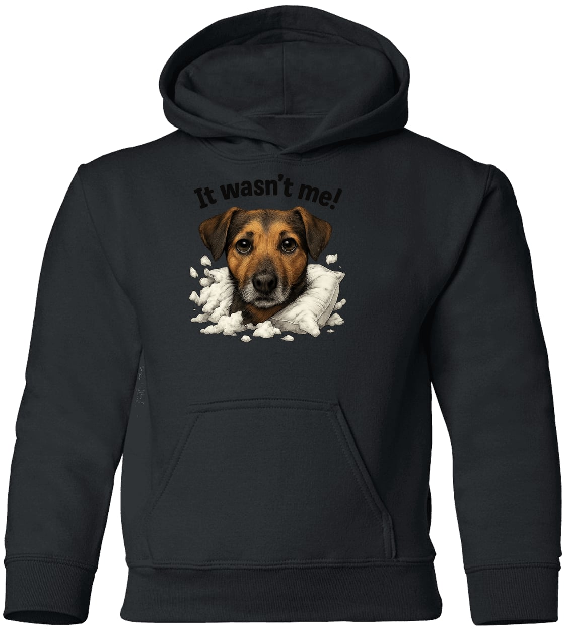 G185B Gildan Youth Pullover Hoodie - Black