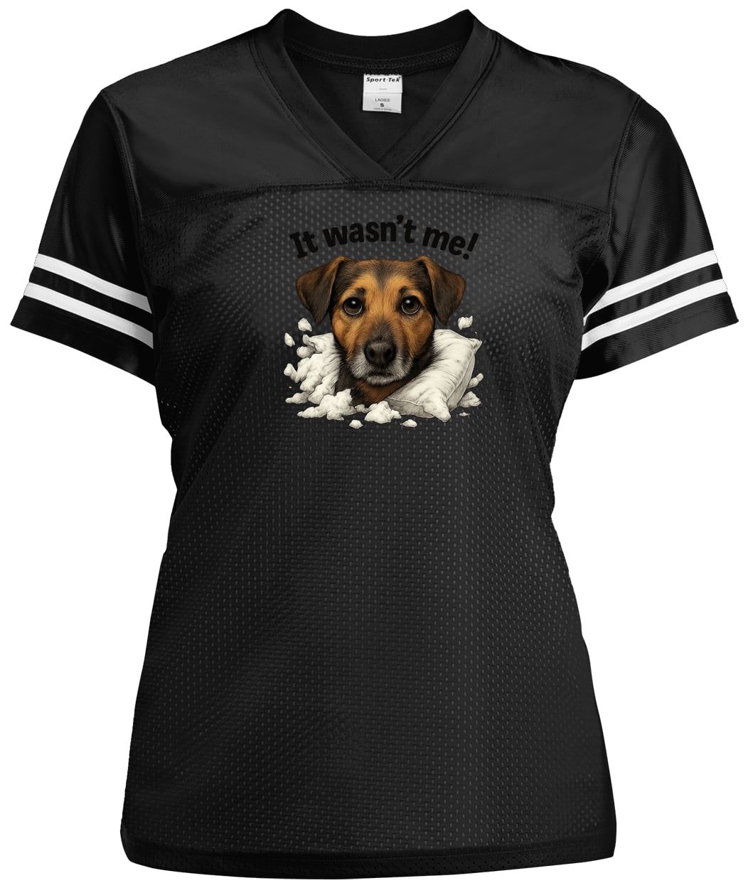 LST307 Sport-Tek Ladies' Replica Jersey - Black/White