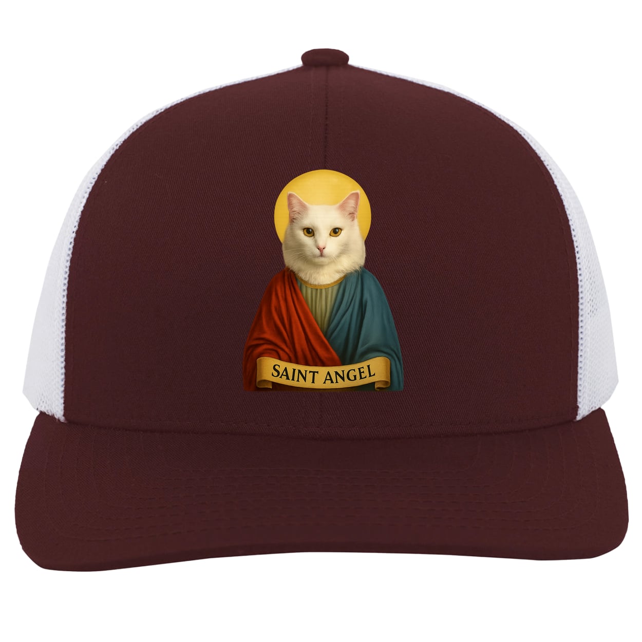104C Trucker Snap Back - Maroon/White