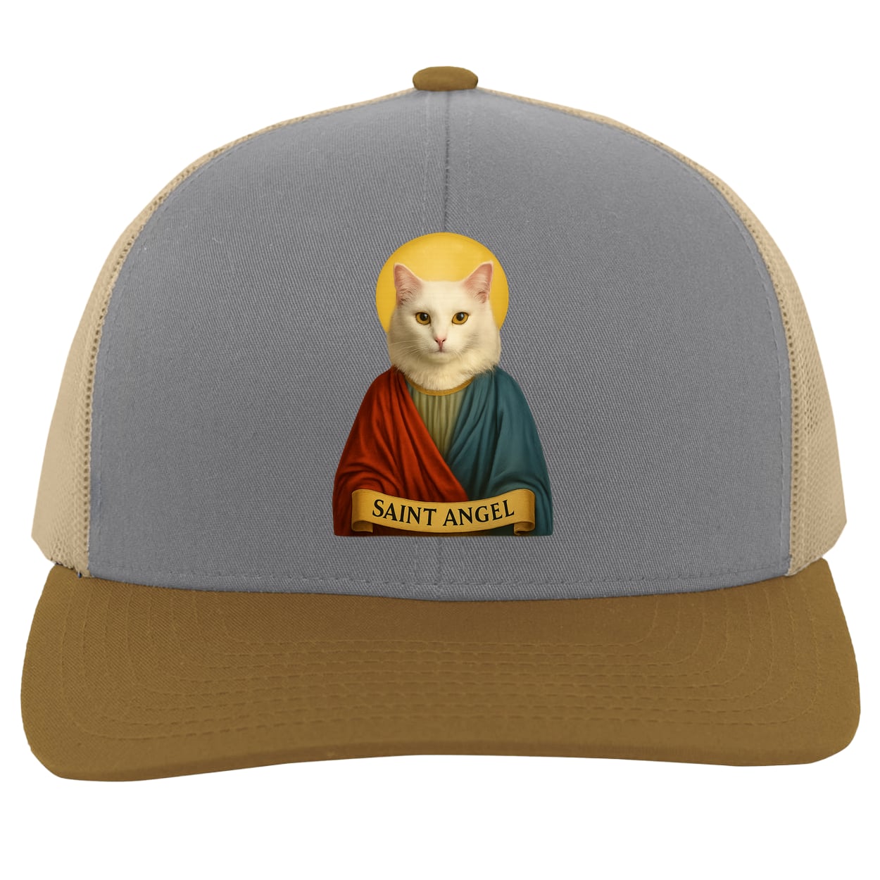 104C Trucker Snap Back - Heather/Beige/Amber