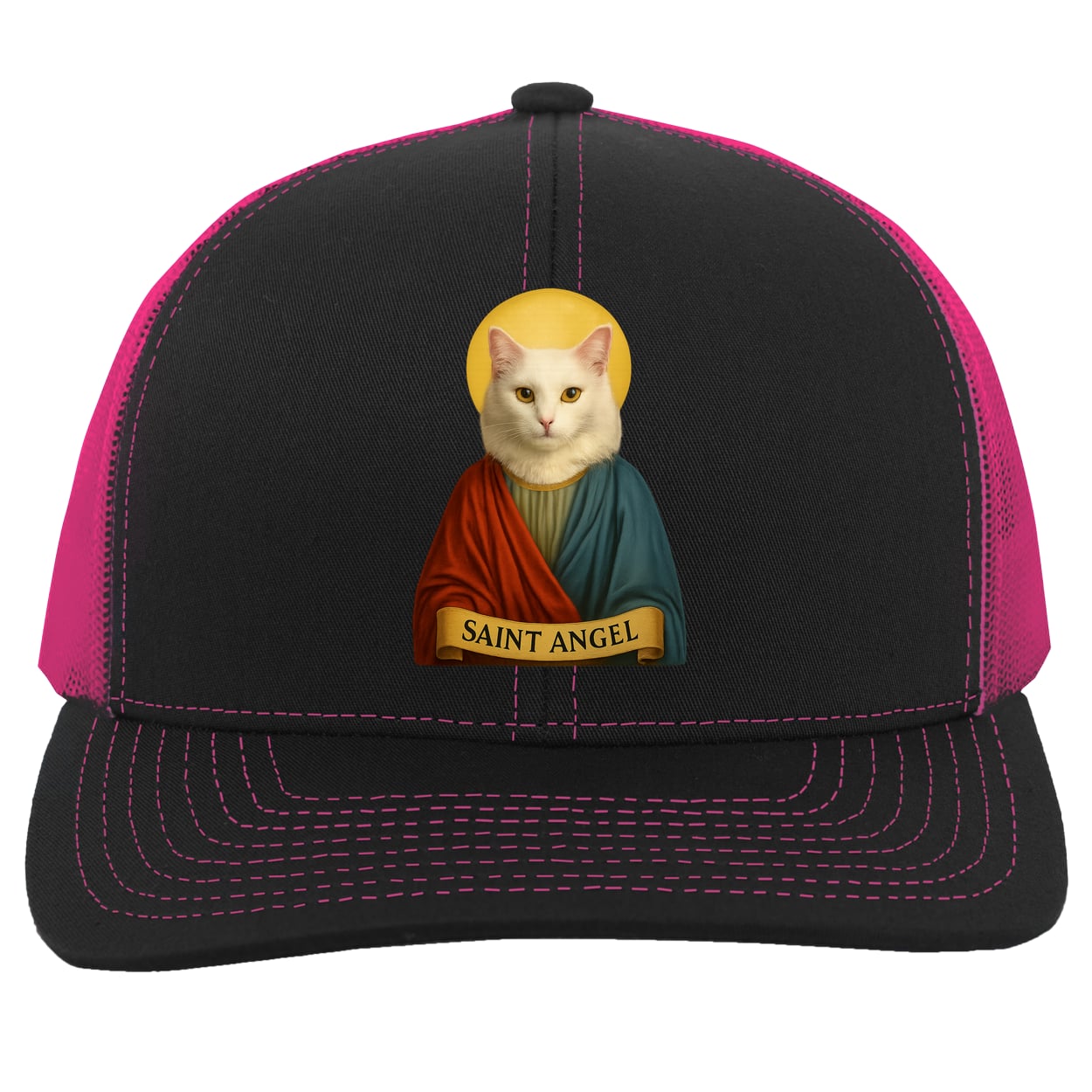 104C Trucker Snap Back - Black/Pink