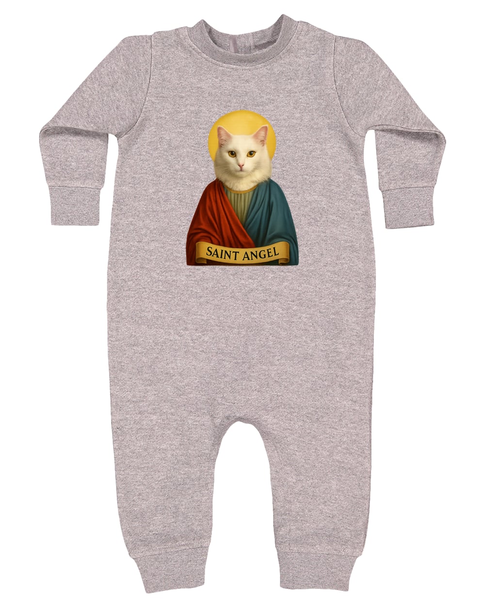 4447 Rabbit Skins Infant Fleece One-Piece Bodysuit - Heather Grey