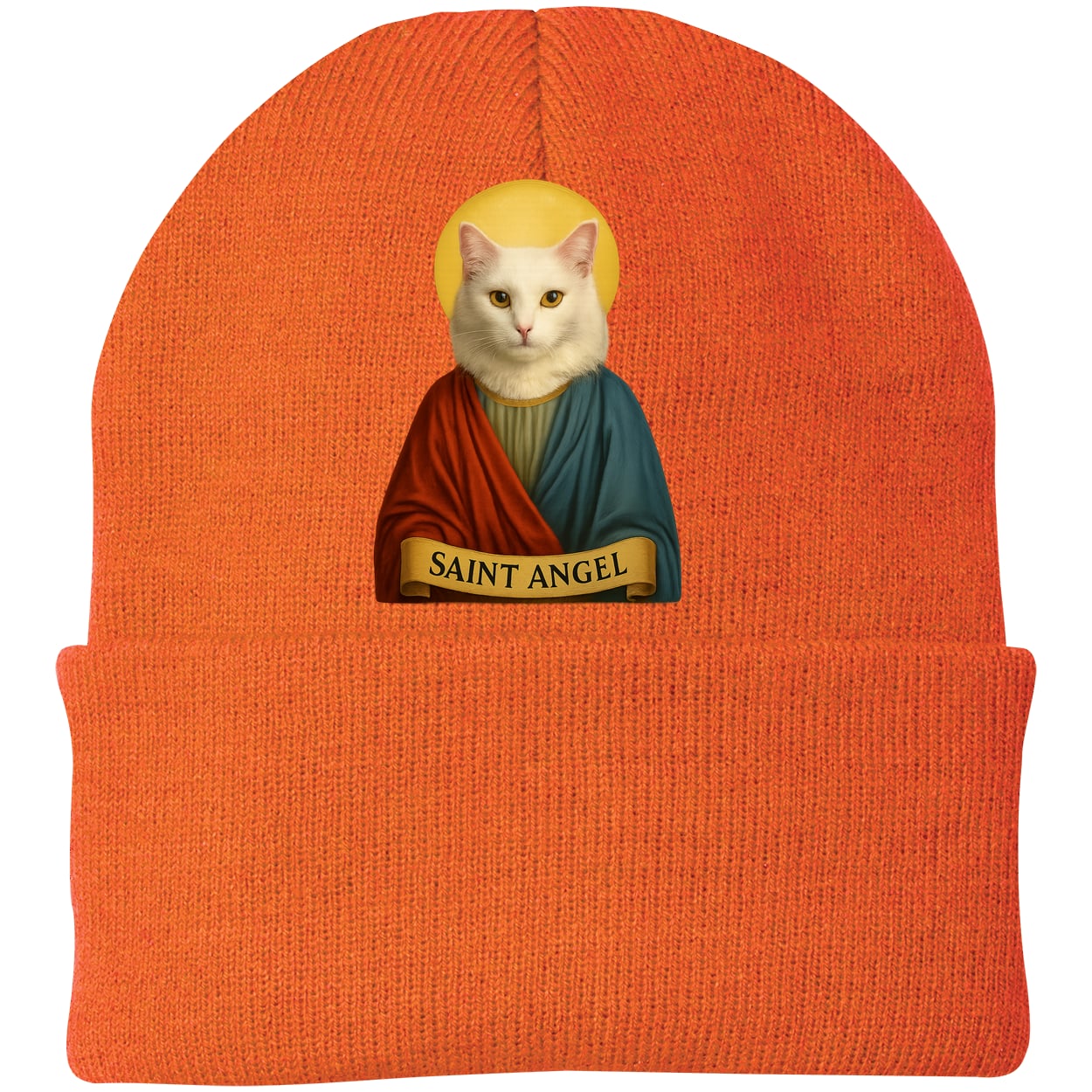 CP90 Port & Company Knit Beanie - Neon Orange