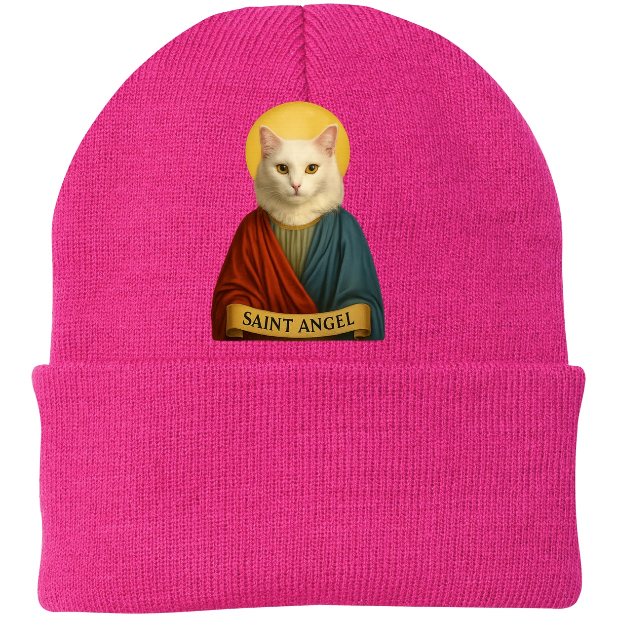 CP90 Port & Company Knit Beanie - Neon Pink