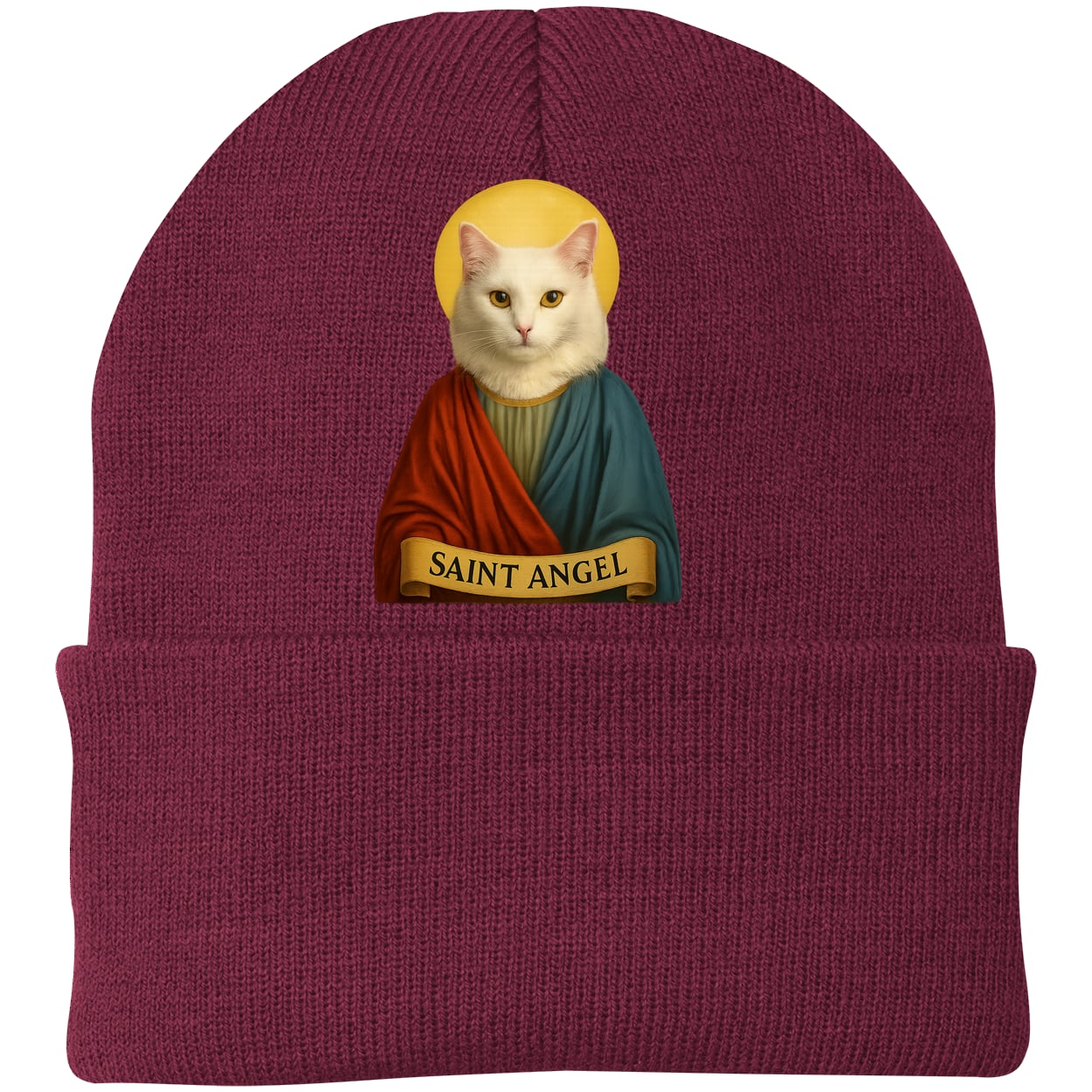 CP90 Port & Company Knit Beanie - Maroon