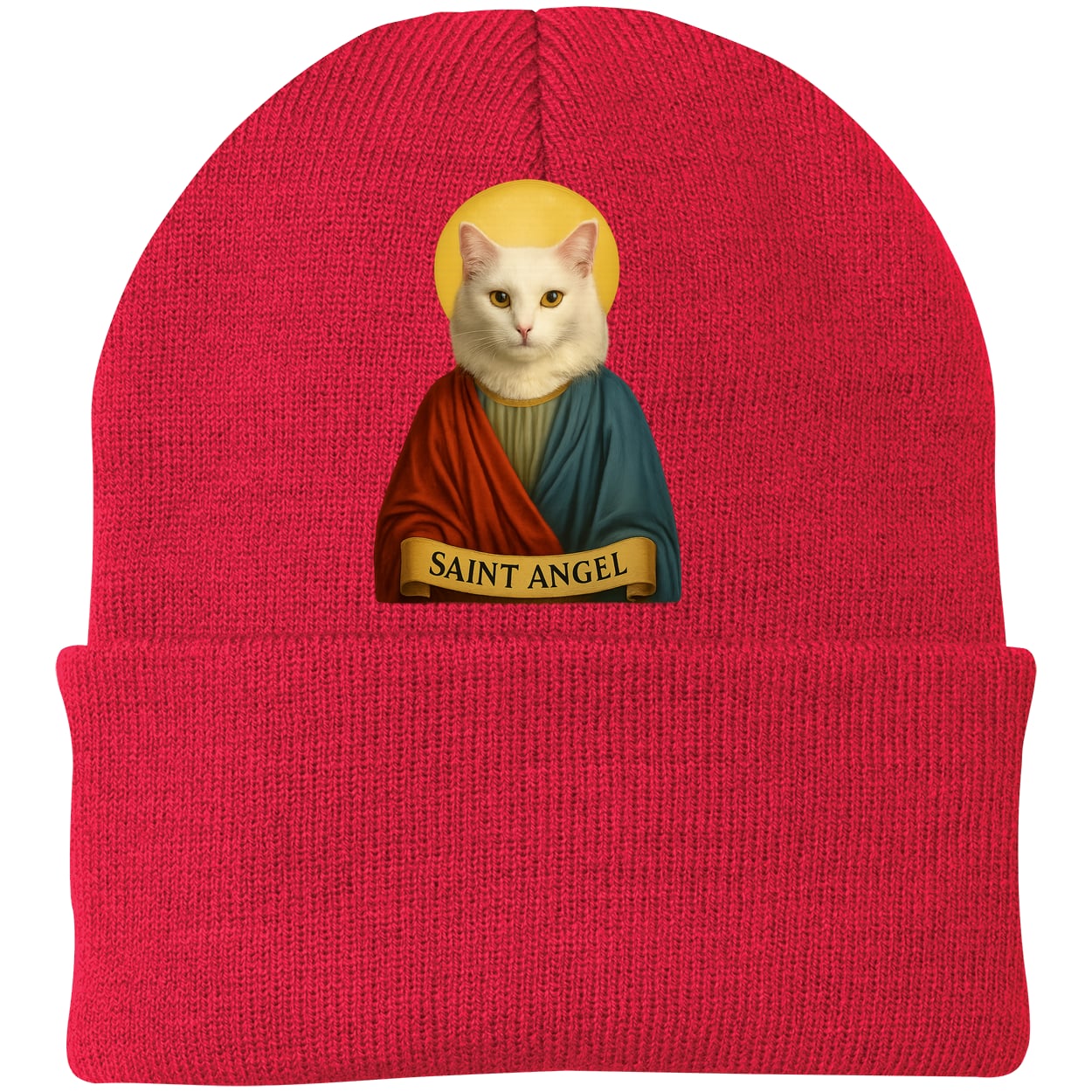 CP90 Port & Company Knit Beanie - Athletic Red