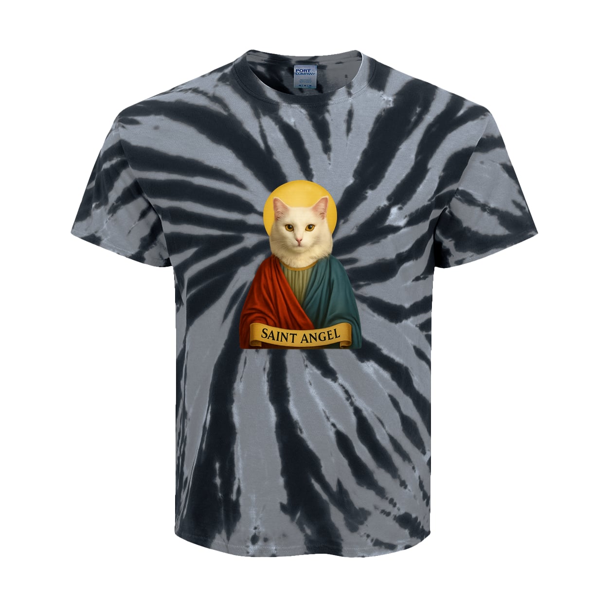 PC147Y Port & Company Kids Tie-Dye Tee - Black