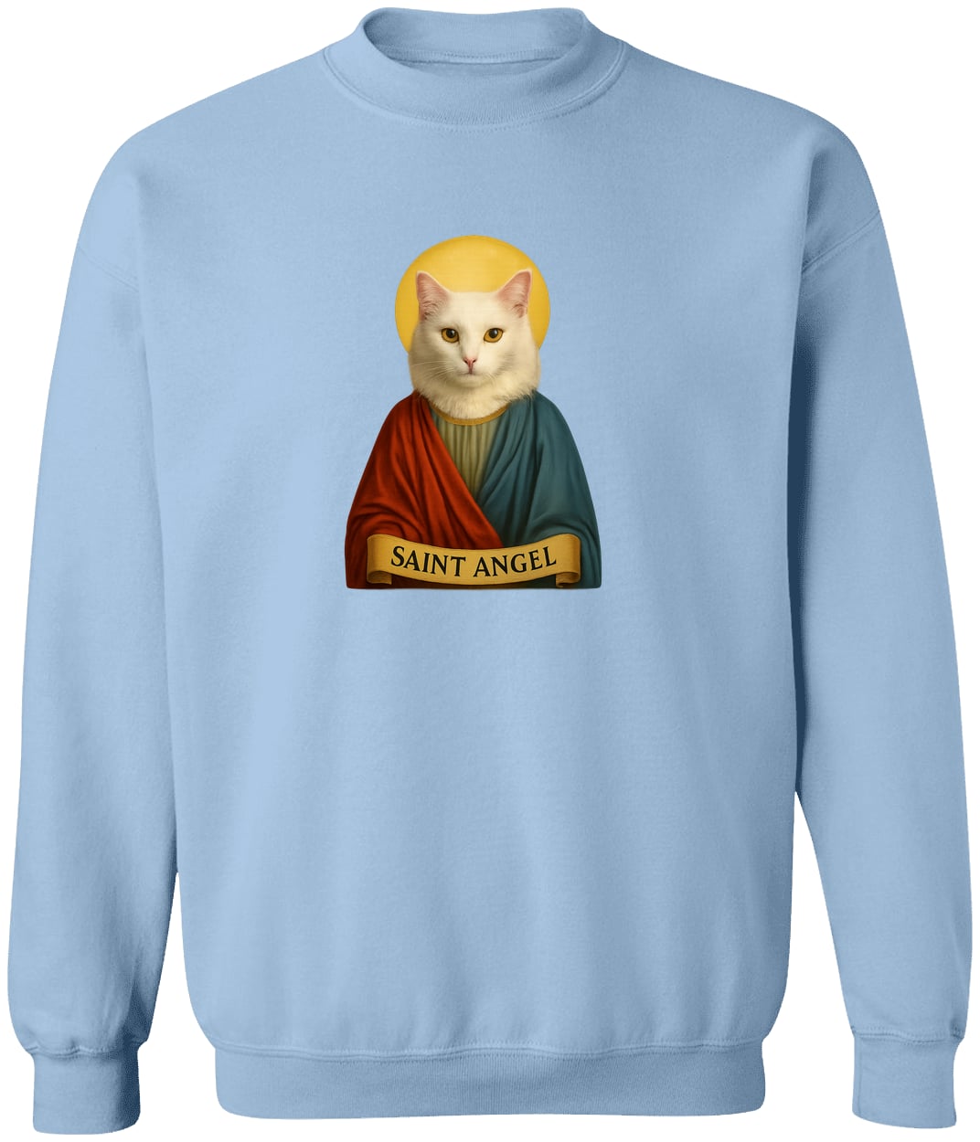 G180 Gildan Crewneck Pullover Sweatshirt - Light Blue