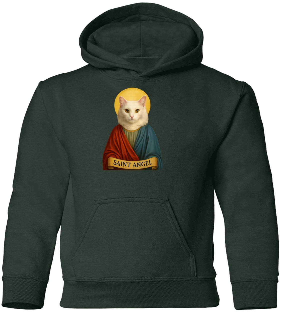G185B Gildan Youth Pullover Hoodie - Forest Green