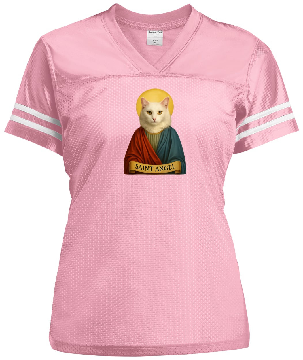 LST307 Sport-Tek Ladies' Replica Jersey - Light Pink/White