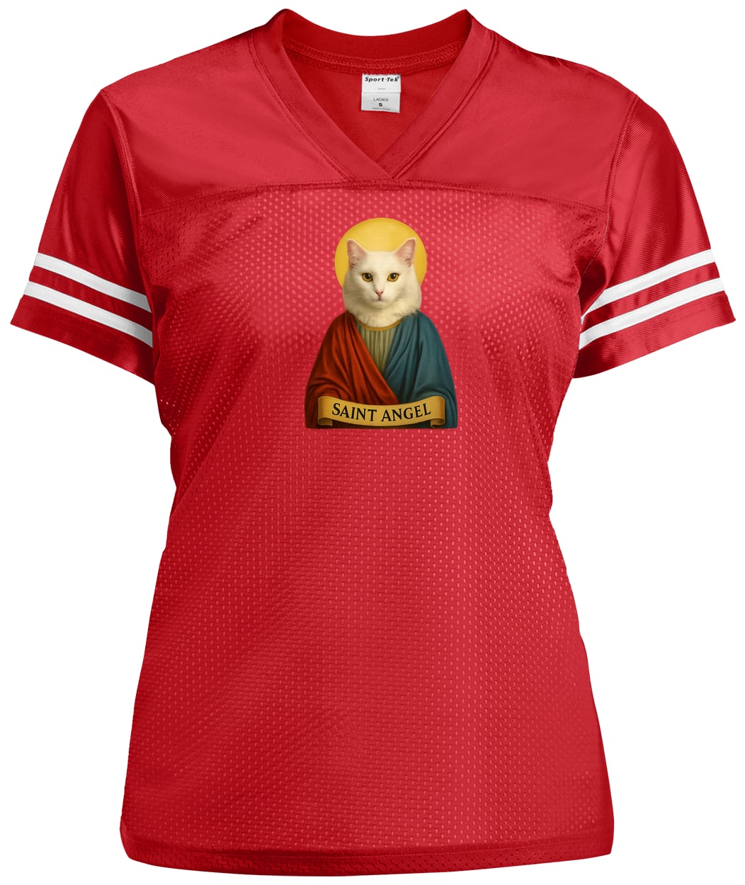 LST307 Sport-Tek Ladies' Replica Jersey - True Red/White