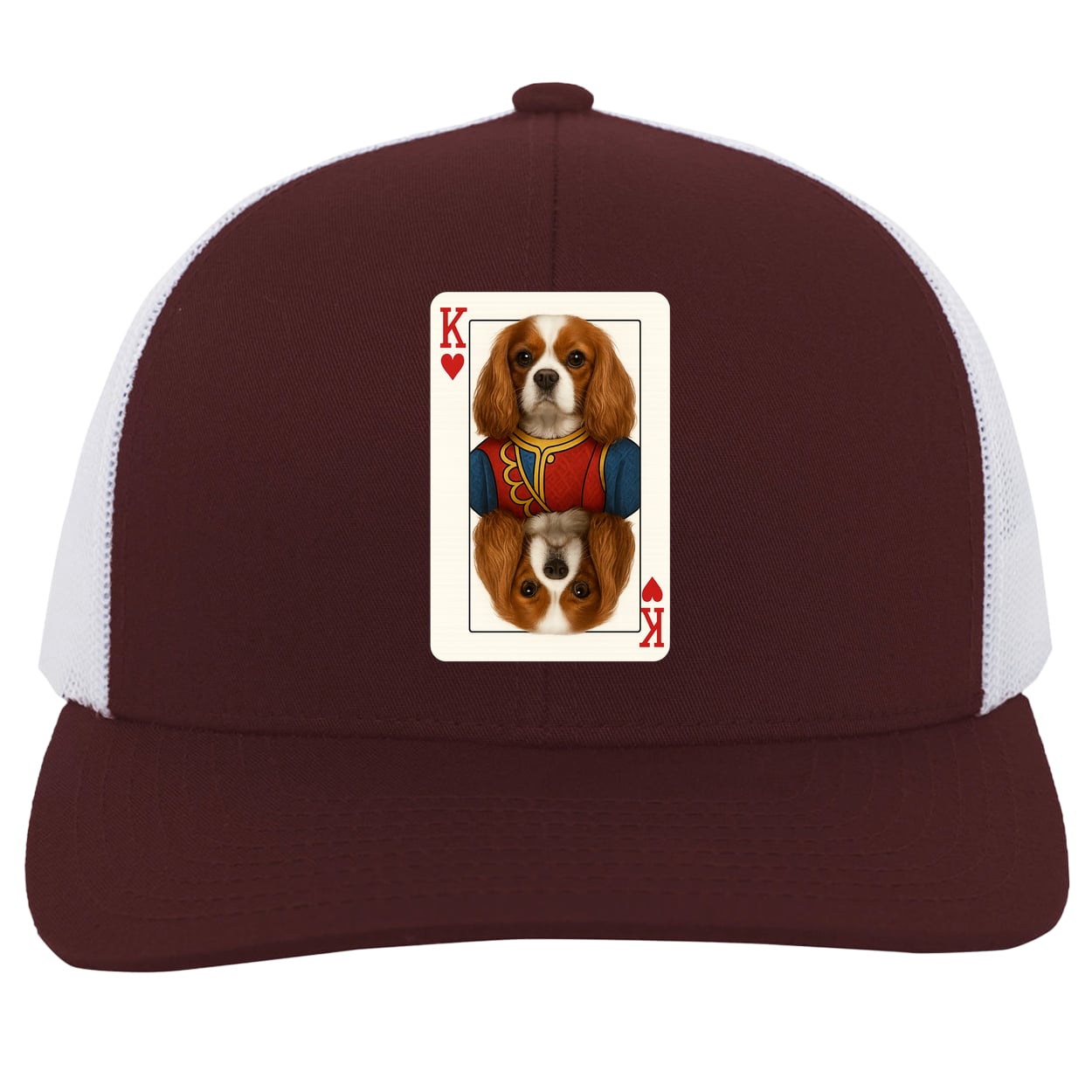 104C Trucker Snap Back - Maroon/White