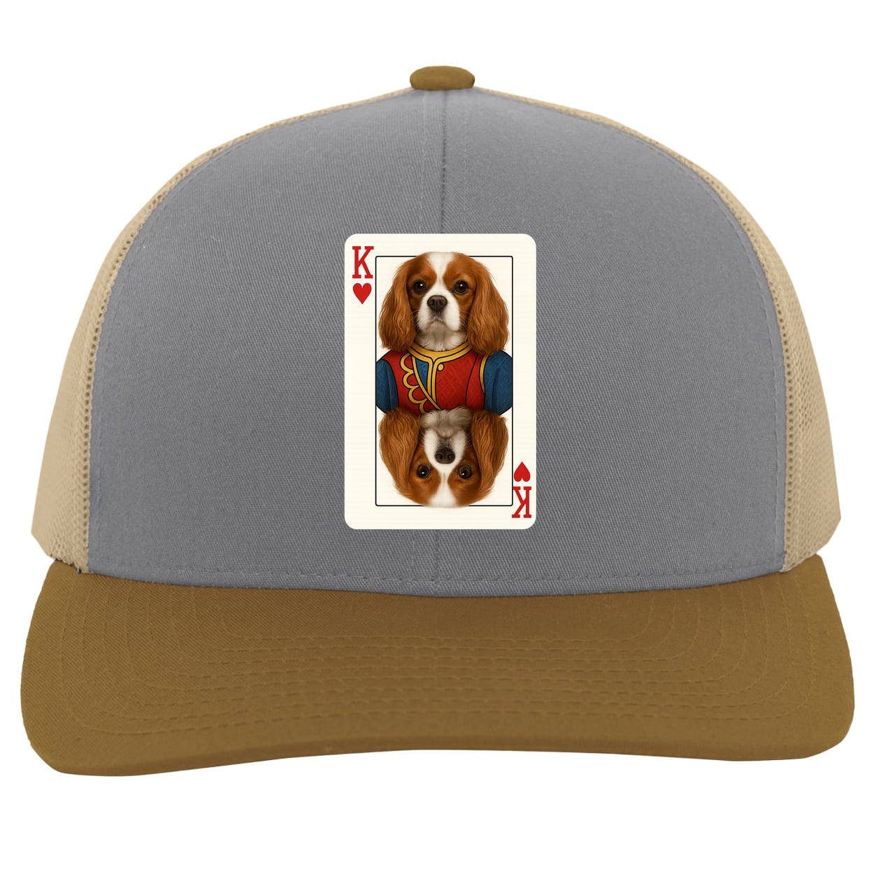 104C Trucker Snap Back - Heather/Beige/Amber