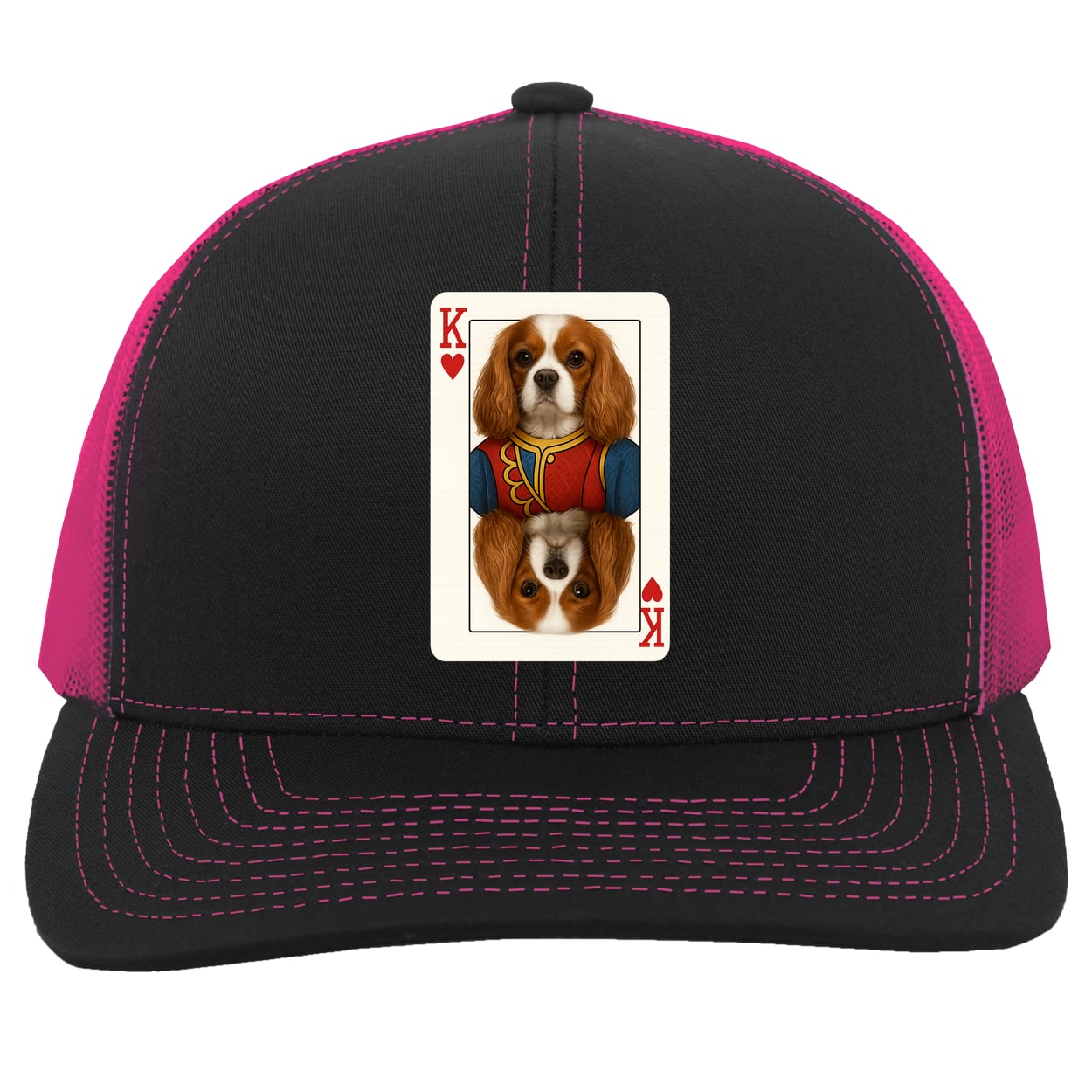 104C Trucker Snap Back - Black/Pink