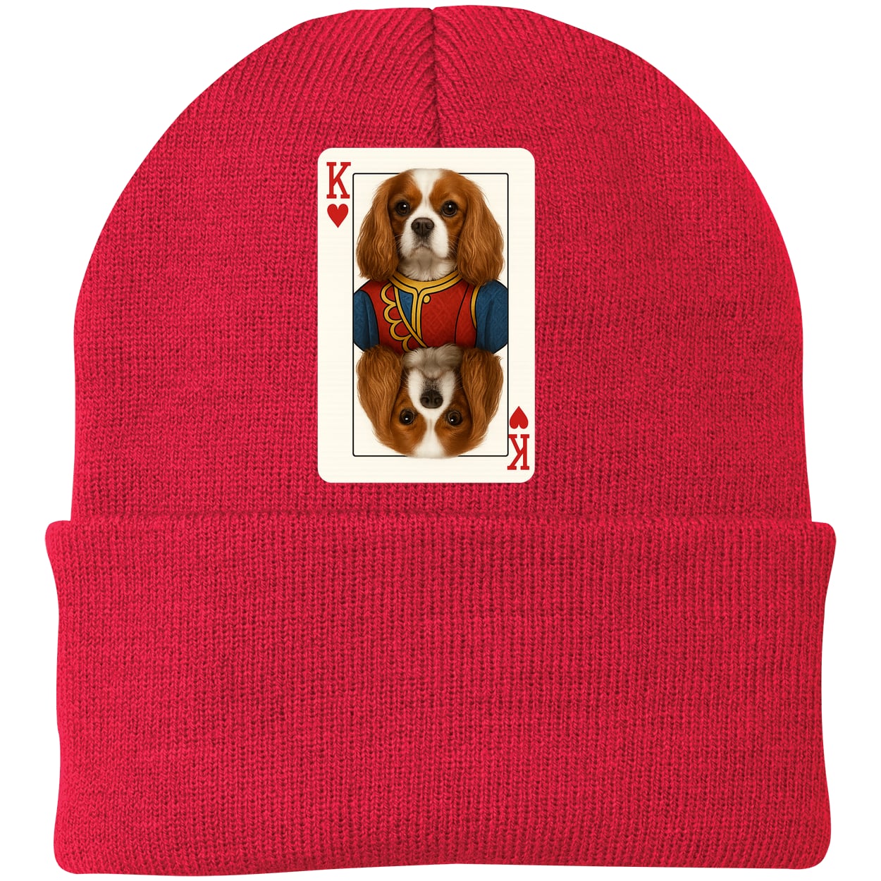 CP90 Port & Company Knit Beanie - Athletic Red