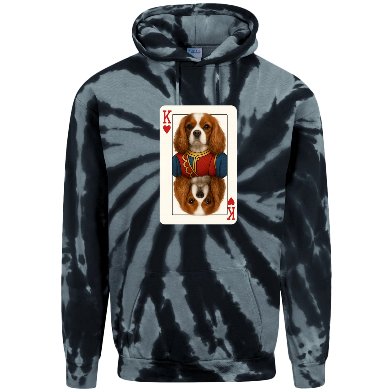 PC146 Port & Company Adult Tie-Dye Pullover Hoodie - Black