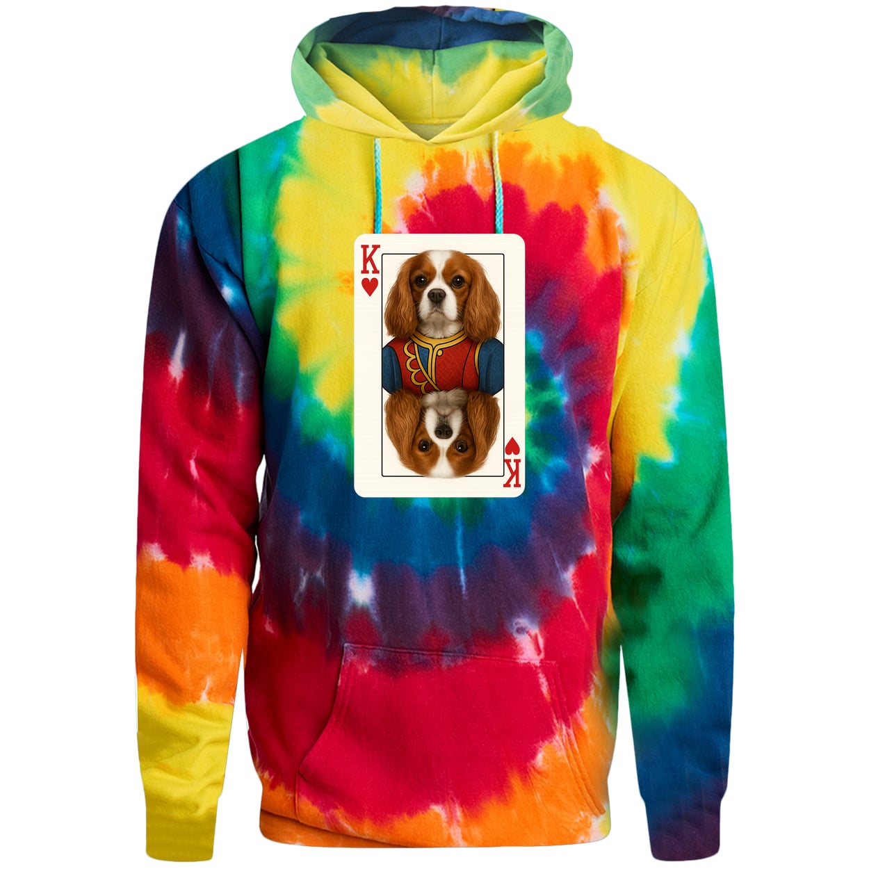 PC146 Port & Company Adult Tie-Dye Pullover Hoodie - Rainbow