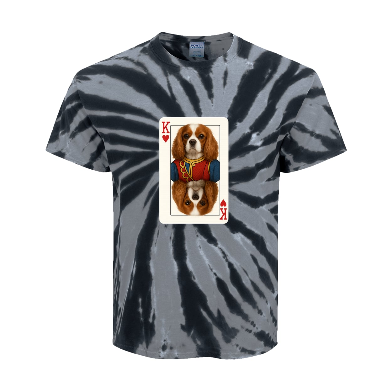 PC147Y Port & Company Kids Tie-Dye Tee - Black