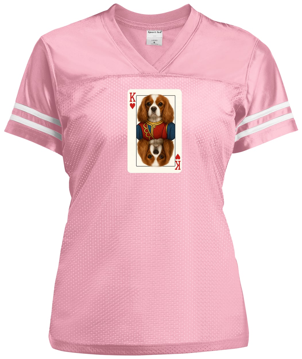 LST307 Sport-Tek Ladies' Replica Jersey - Light Pink/White