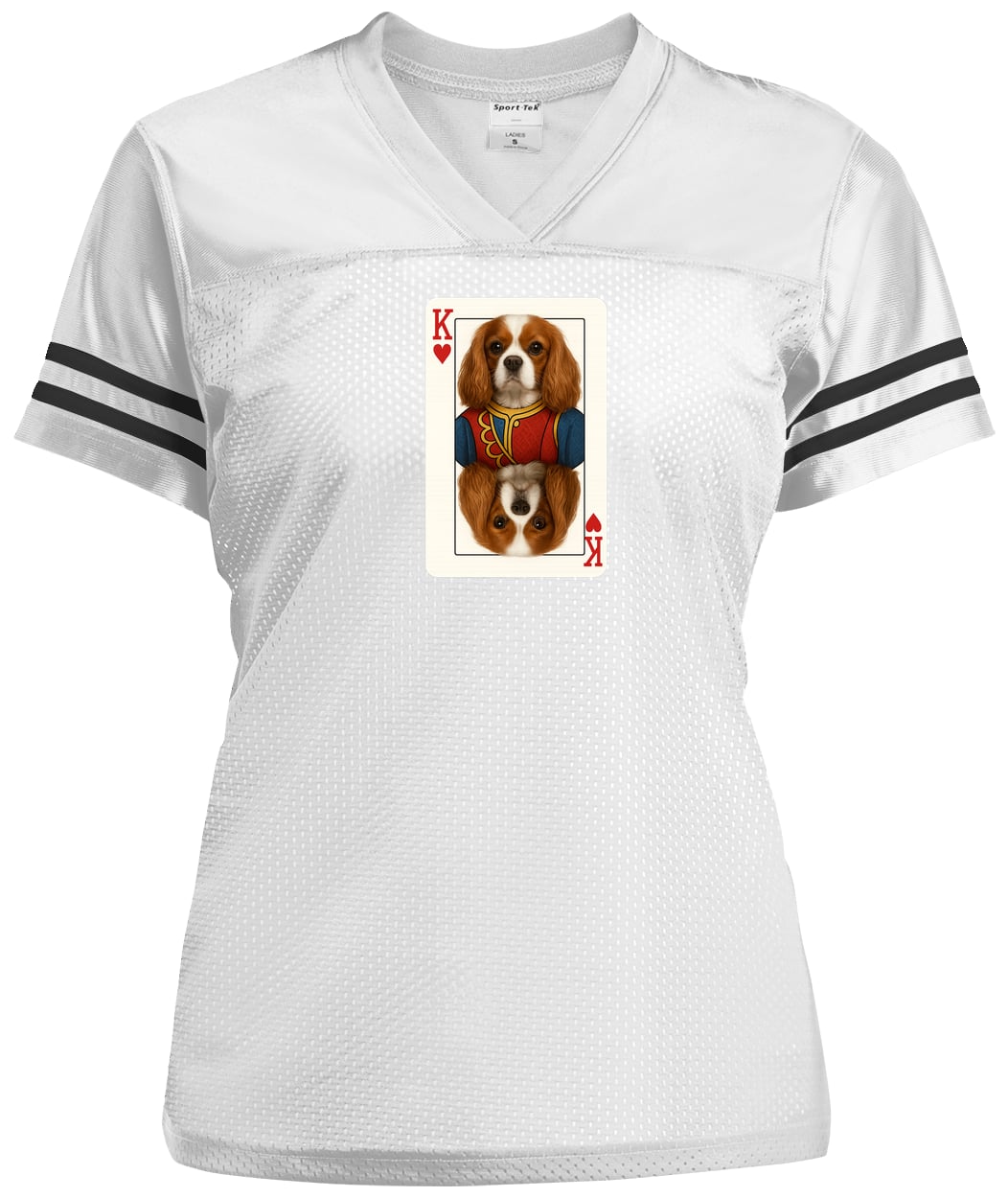 LST307 Sport-Tek Ladies' Replica Jersey - White/Black
