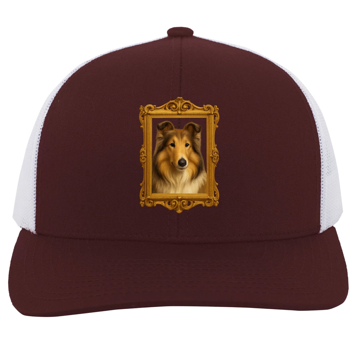104C Trucker Snap Back - Maroon/White