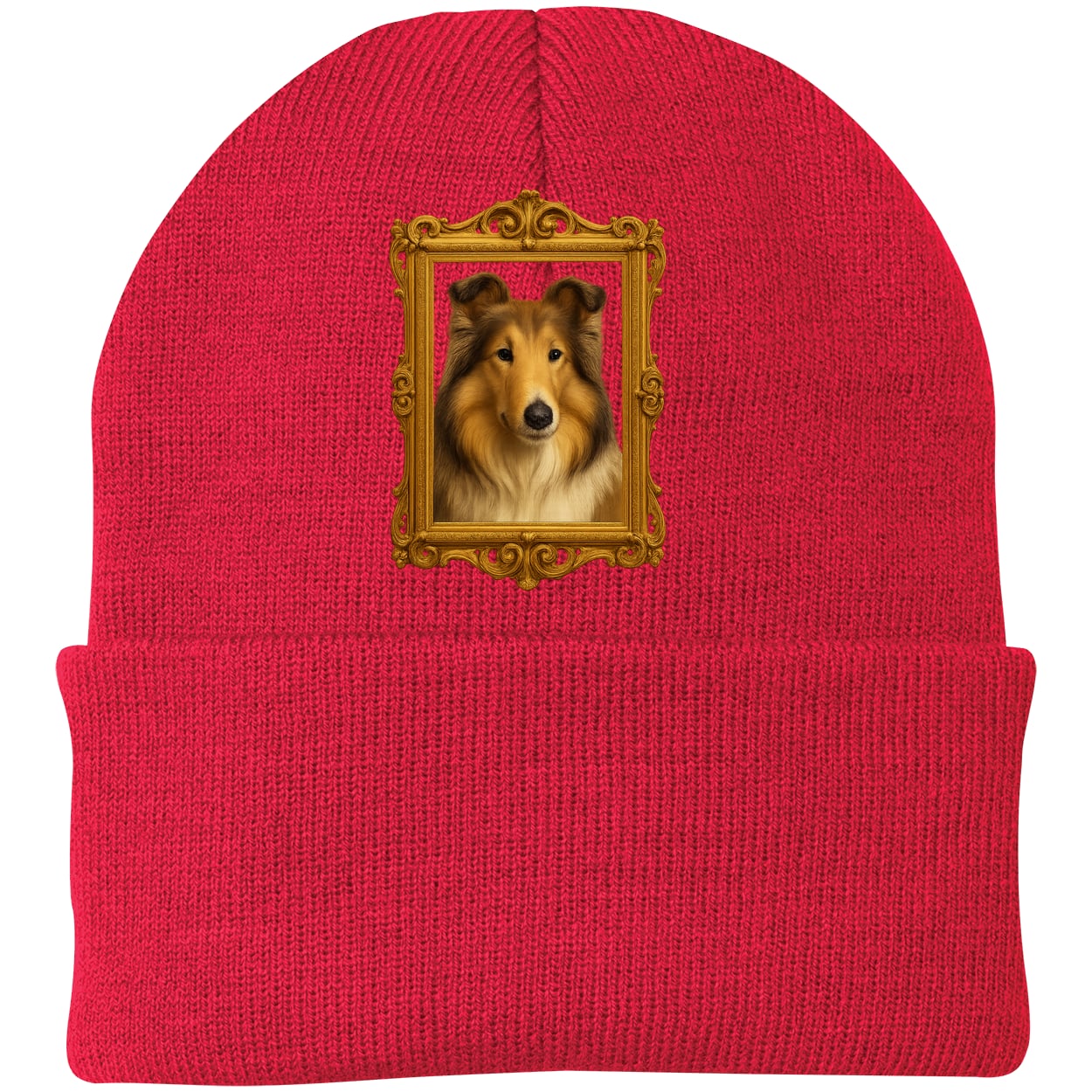 CP90 Port & Company Knit Beanie - Athletic Red