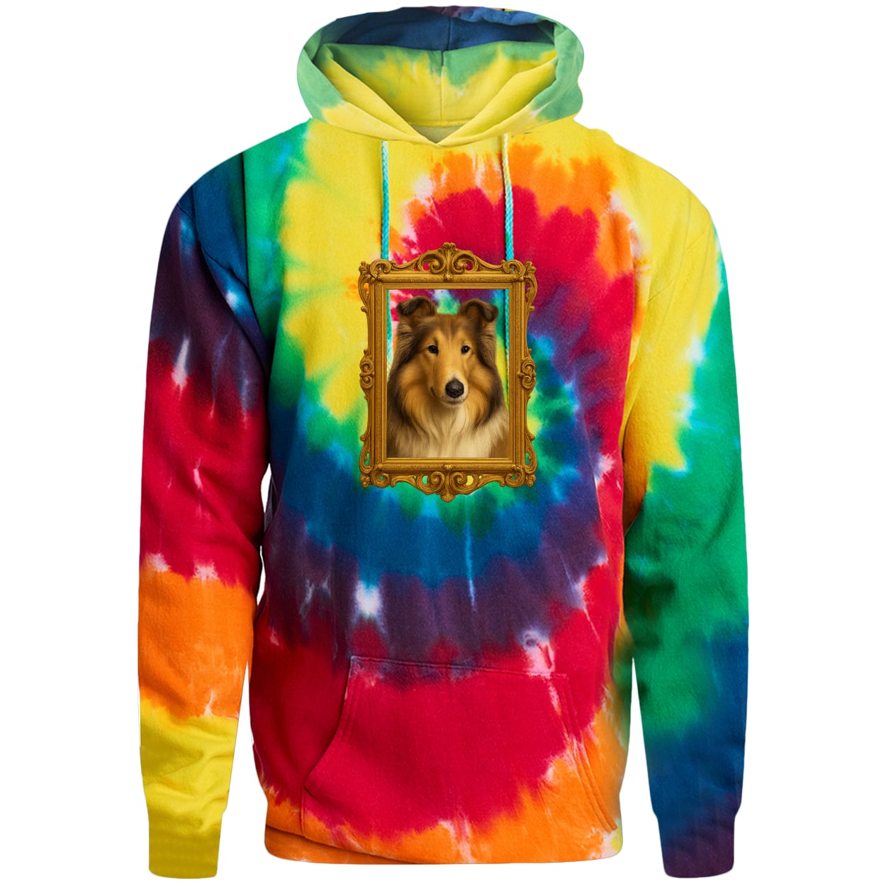PC146 Port & Company Adult Tie-Dye Pullover Hoodie - Rainbow