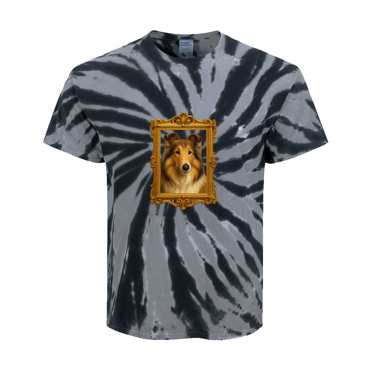 PC147Y Port & Company Kids Tie-Dye Tee - Black