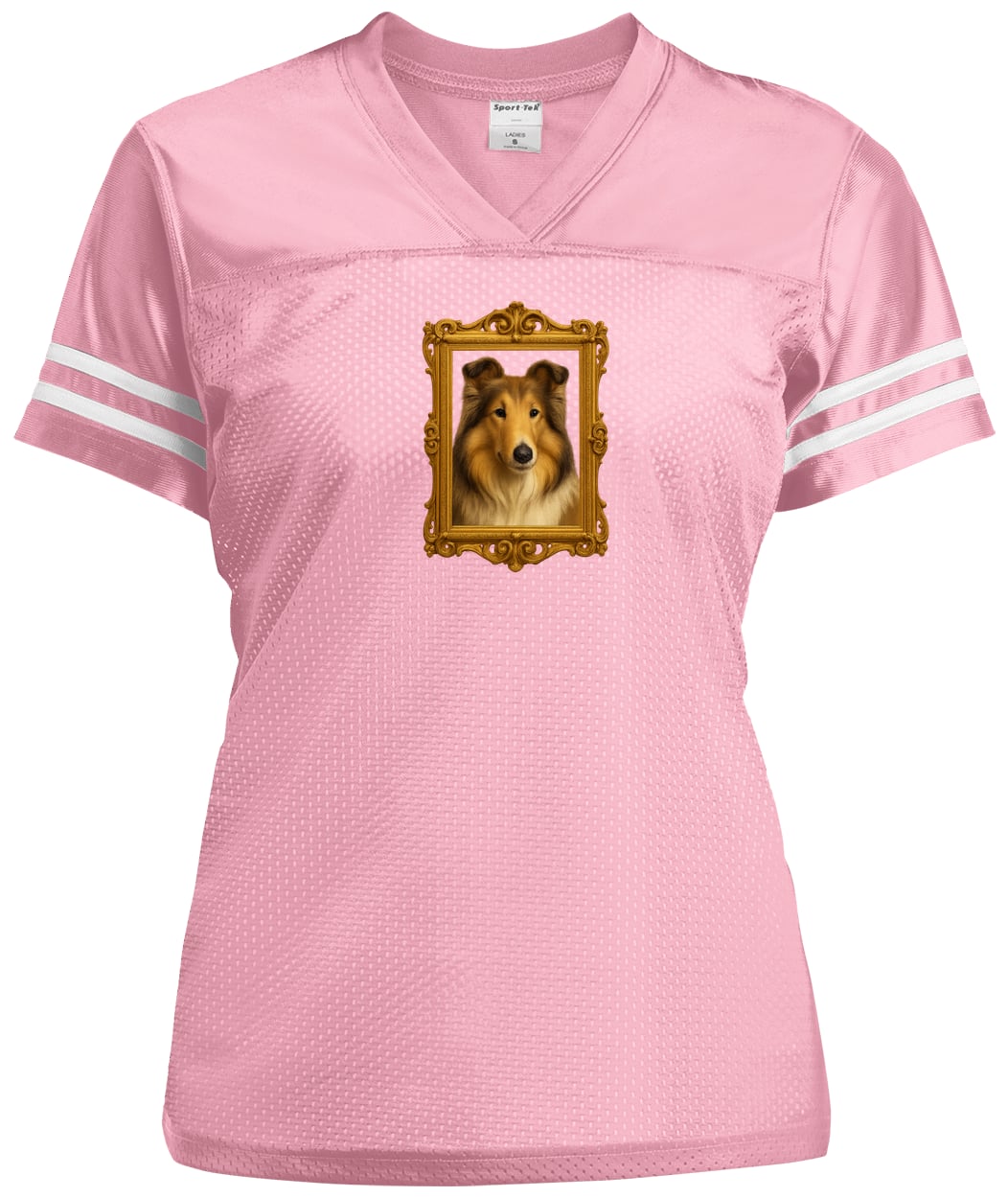 LST307 Sport-Tek Ladies' Replica Jersey - Light Pink/White