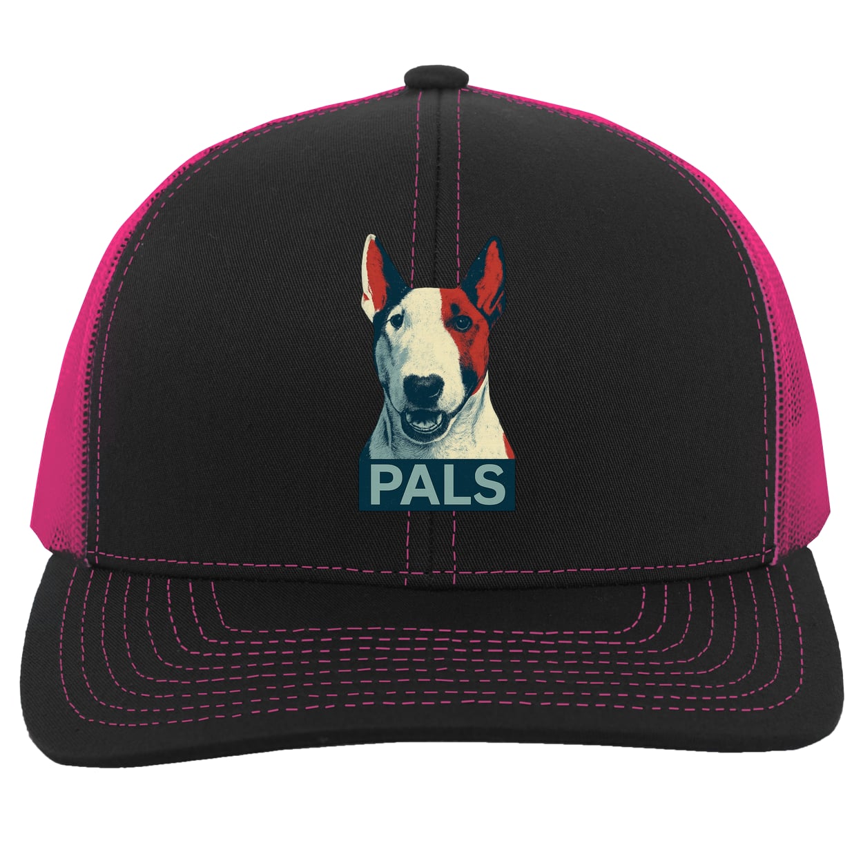 104C Trucker Snap Back - Black/Pink