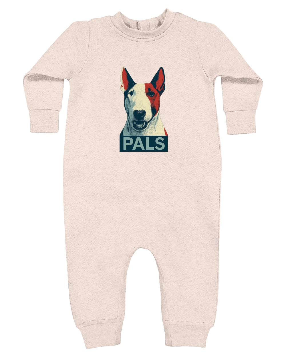 4447 Rabbit Skins Infant Fleece One-Piece Bodysuit - Natural Heather