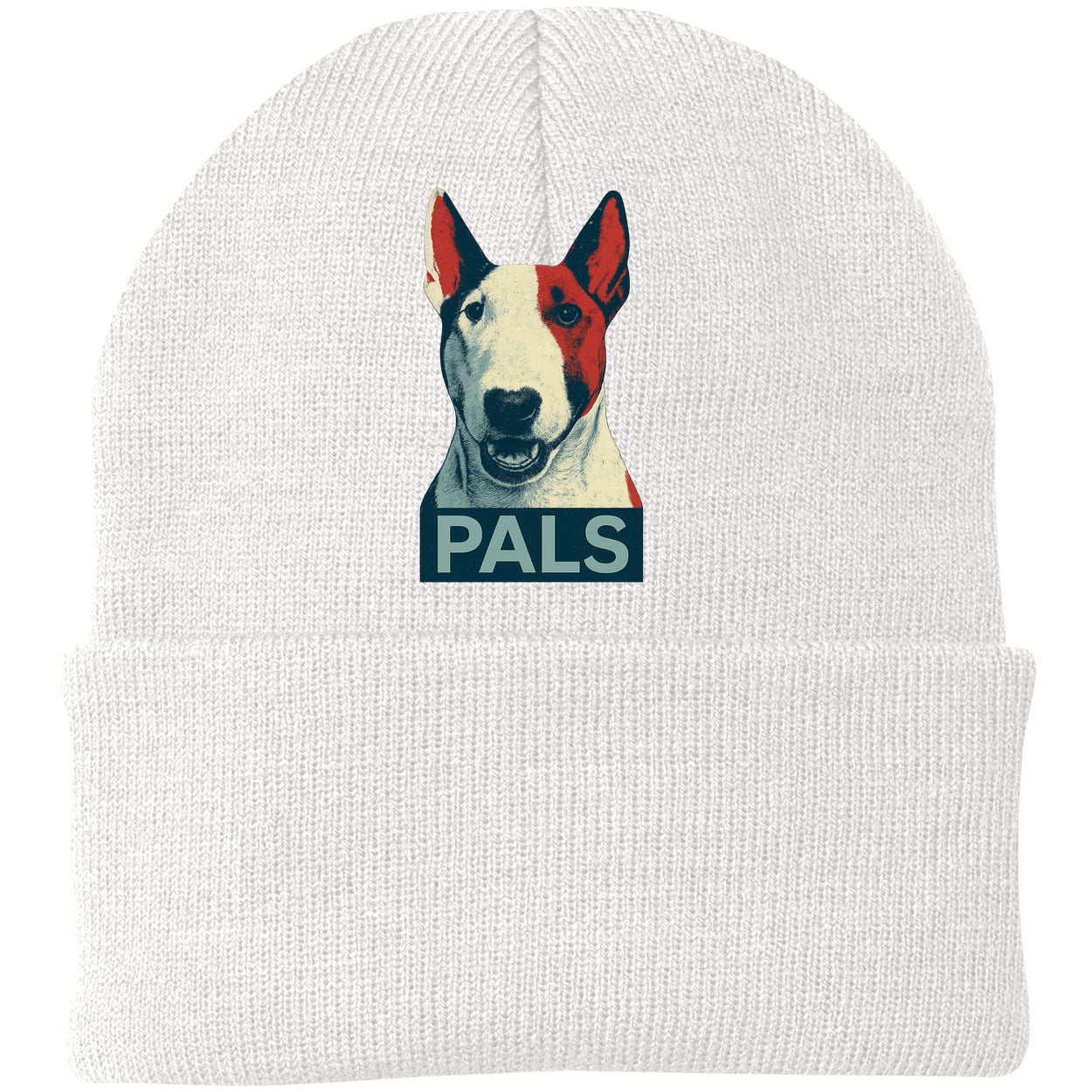 CP90 Port & Company Knit Beanie - White
