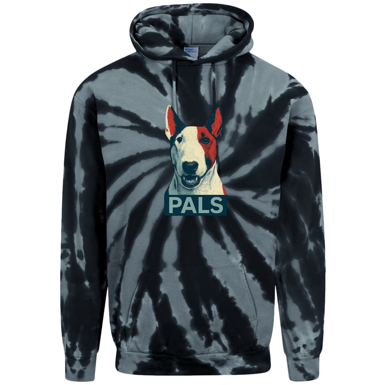 PC146 Port & Company Adult Tie-Dye Pullover Hoodie - Black